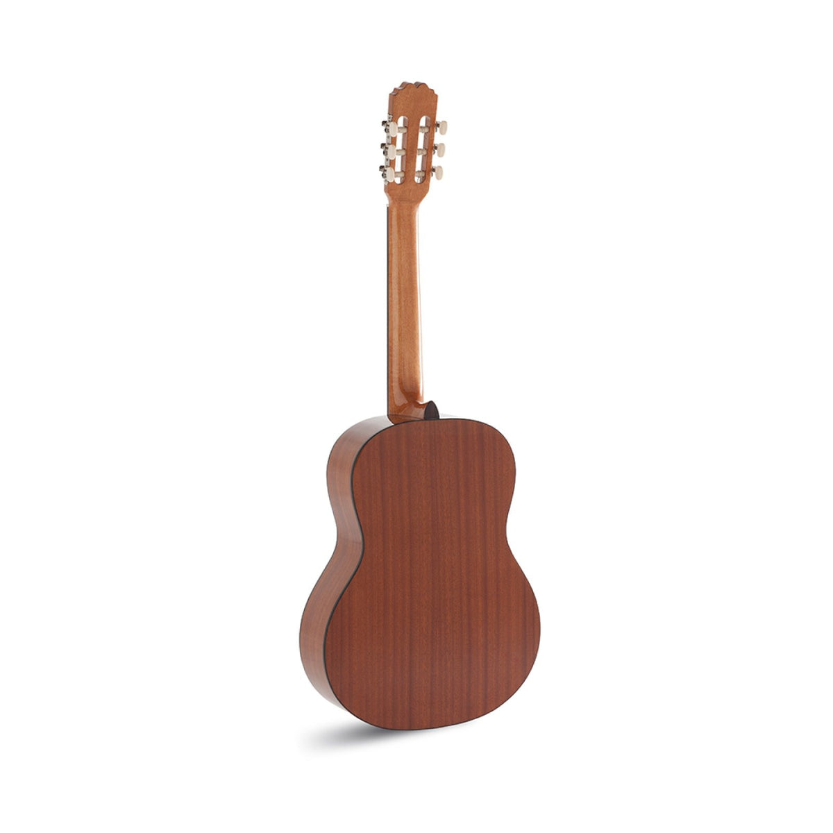 Admira ALBA 3/4 classical guitar, back view showing mahogany-look back and neck