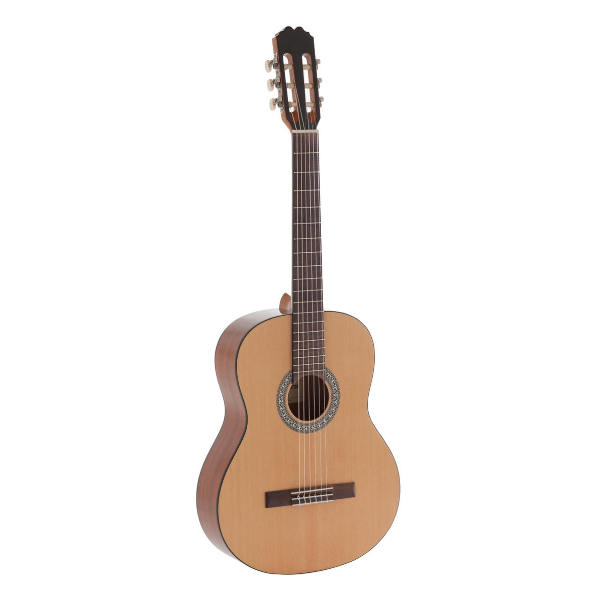 Admira ALBA student classical guitar with Oregon pine top, angled front view