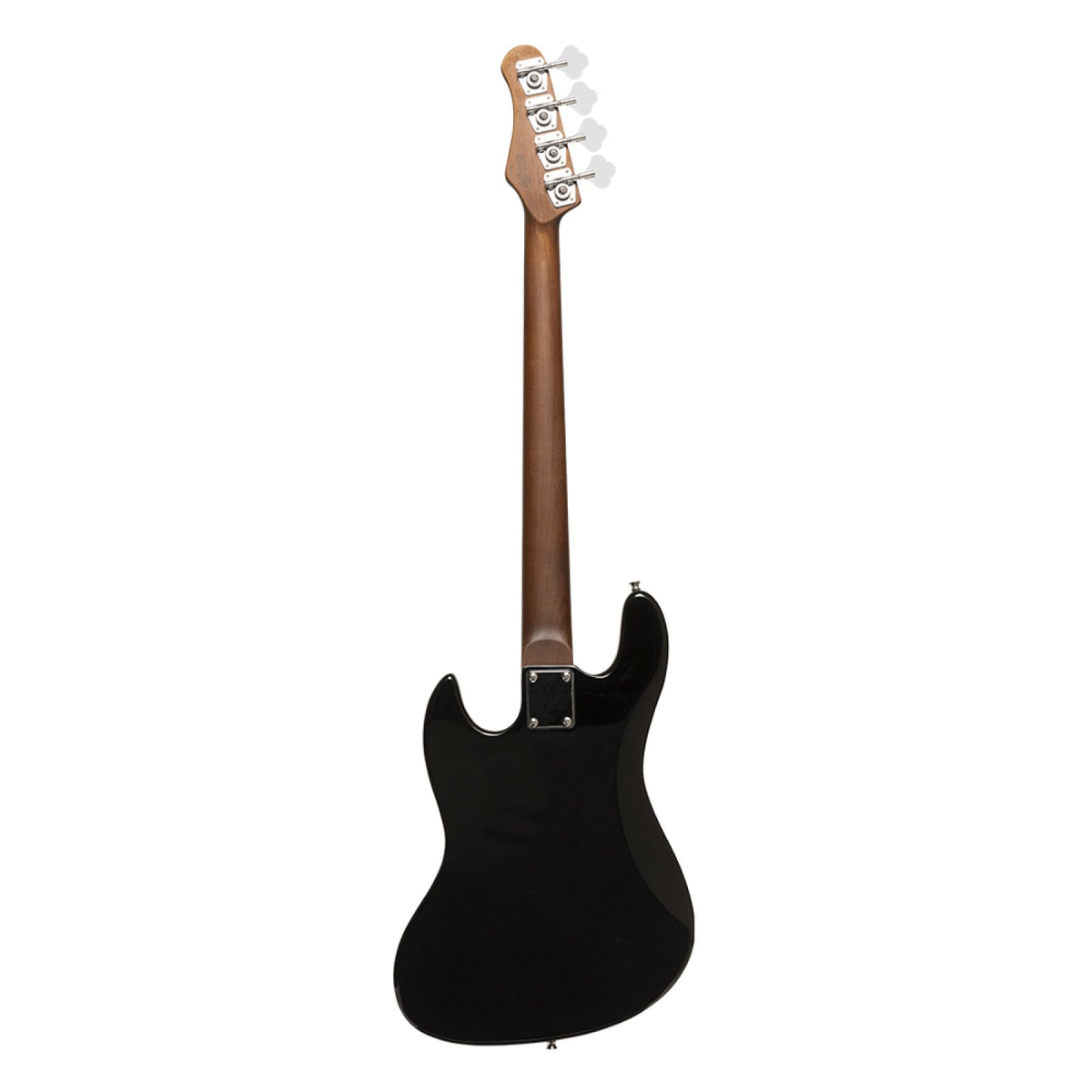 Stagg SBJ-30 BLK black electric bass guitar, rear view