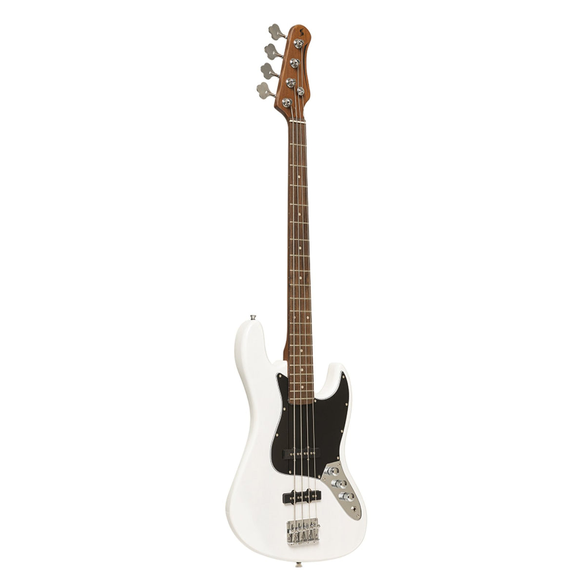 Stagg SBJ-30 Standard J electric bass guitar in White Blonde, full front view