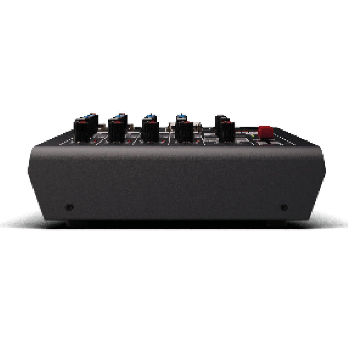 Front edge of the HH Audio Q6FX analog mixing console