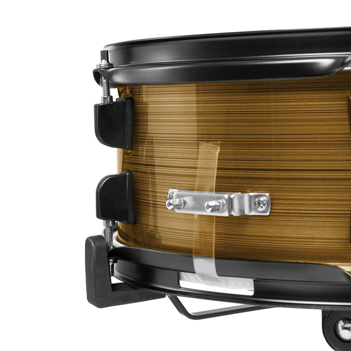 Stagg ATOM-522-BZ Bronze drum set, tom drum close view showing shell finish and lugs