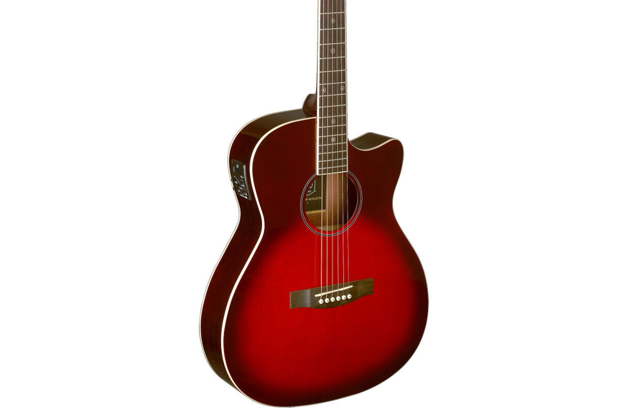 J.N Guitars Spruce Redburst Acoustic Electric Guitar