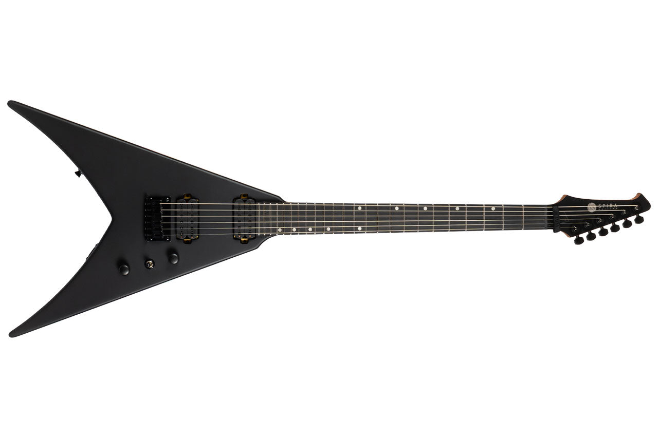 Spira V-400 MBK Black Flying V Electric Guitar