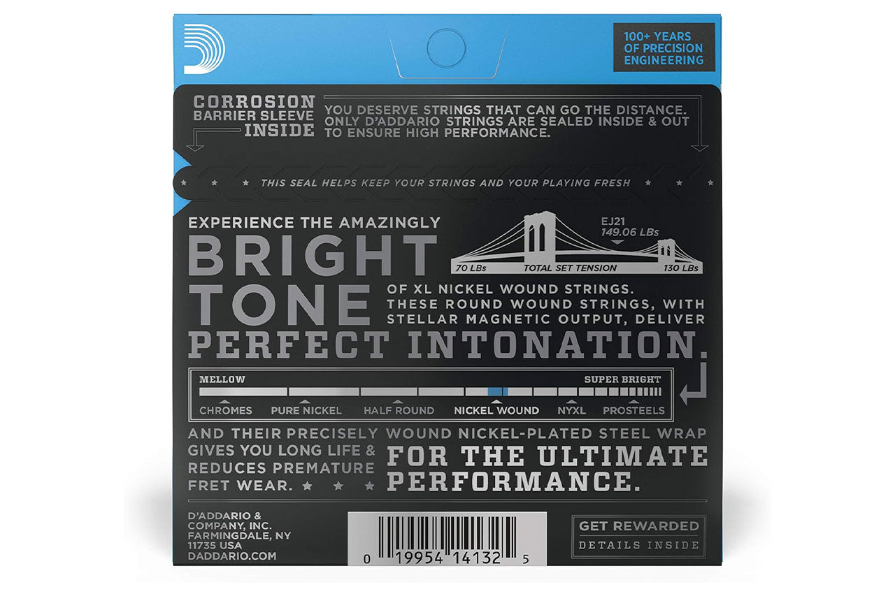 D'Addario EJ21 Nickel Wound Electric Strings - Jazz Light .012-.052