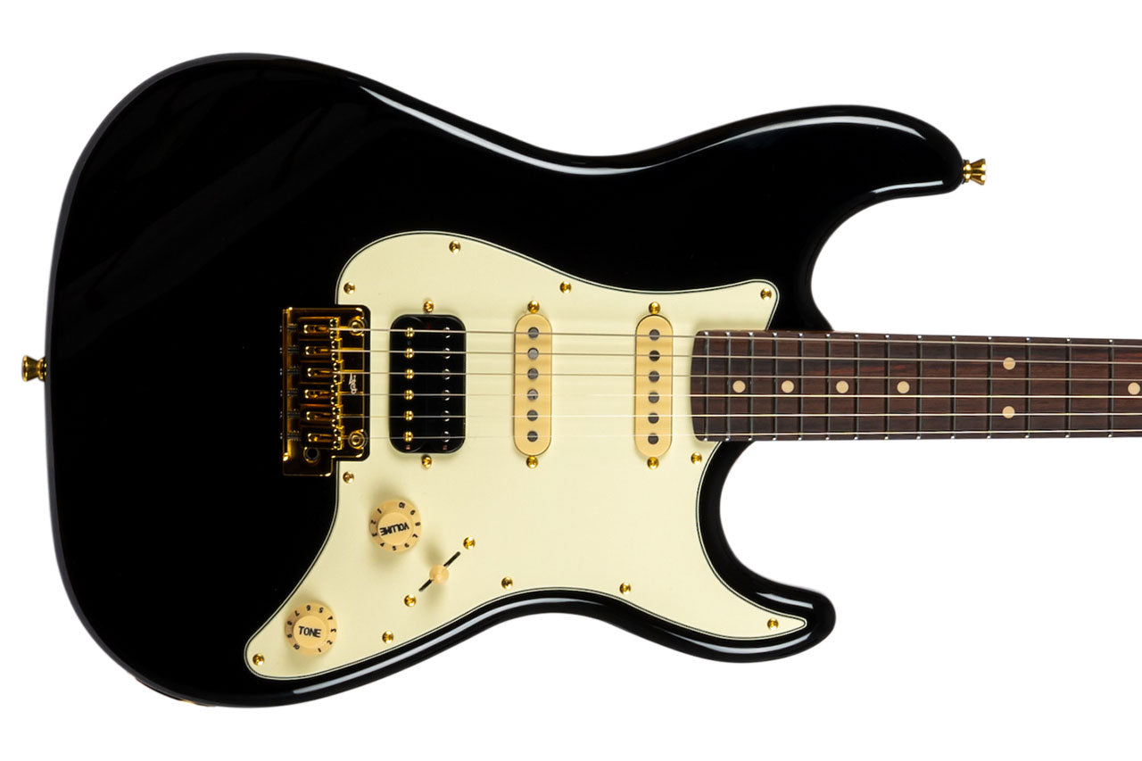 Jet JS-480 BK G Black Stratocaster Electric Guitar