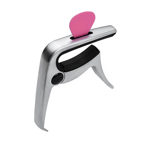 TC-02 Multifunctional Zinc Alloy Guitar Capo - Silver