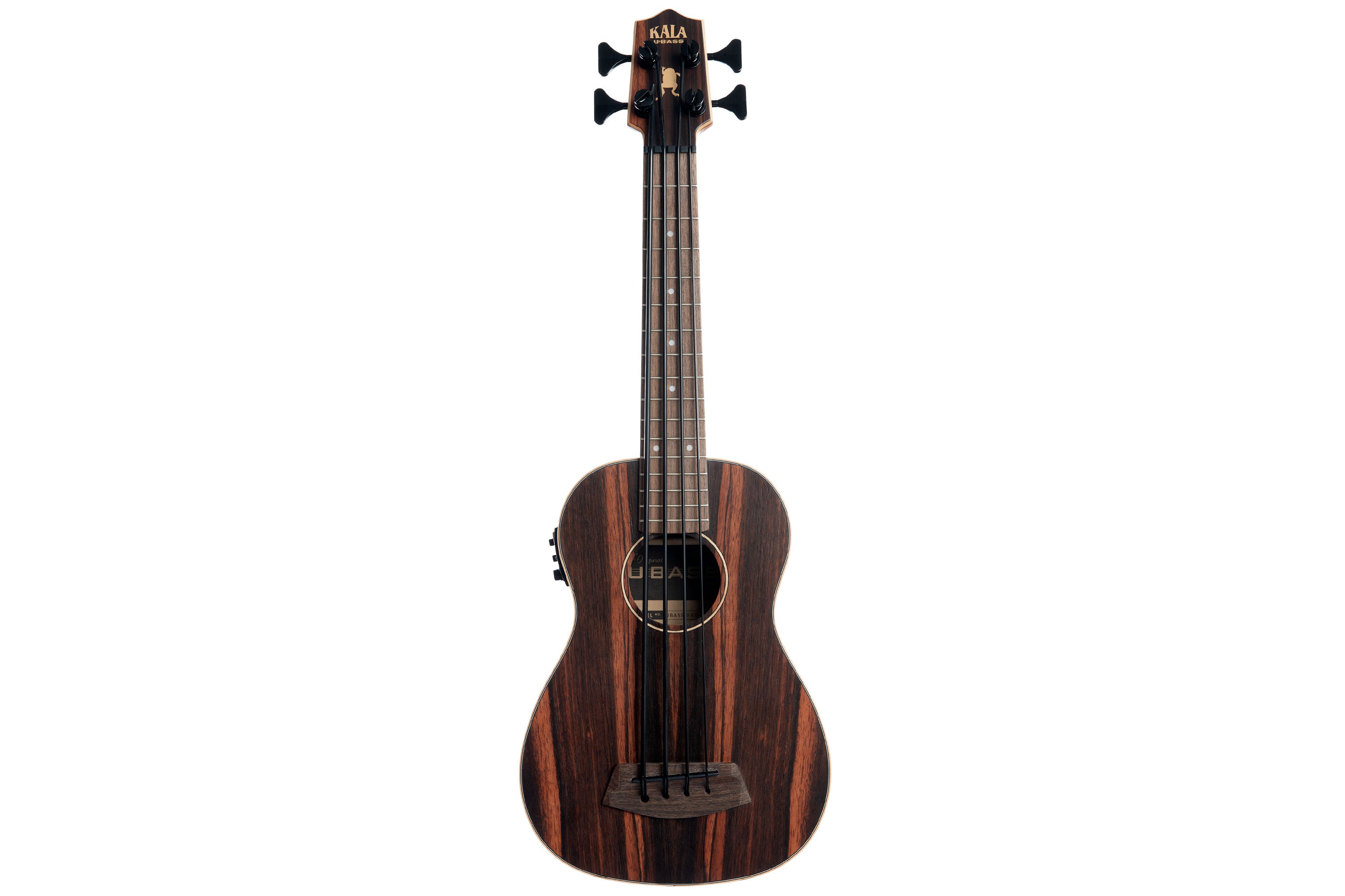 KALA U-BASS ストライプドエボニー (フレットレス) Kala Fretted Acoustic-Electric U•BASS - Terry Carter Music Store