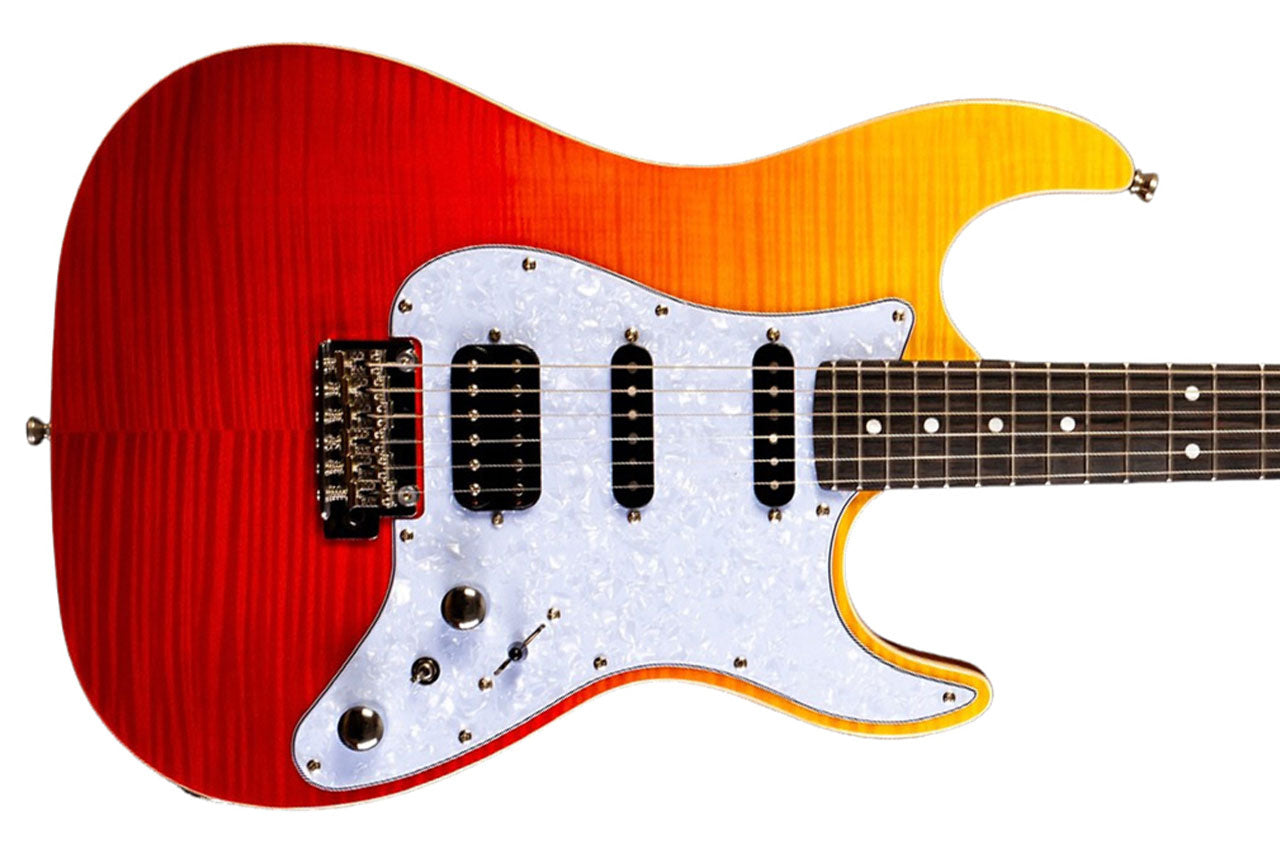 Jet JS-600 TRS Transparent Red Stratocaster Electric Guitar