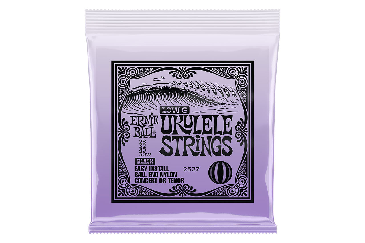 Ernie Ball Black Nylon Ball End Ukulele Strings