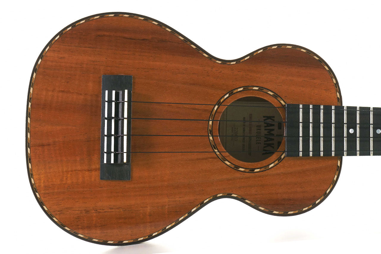 Kamaka HF-2D Deluxe Curly Hawaiian Koa Concert Ukulele