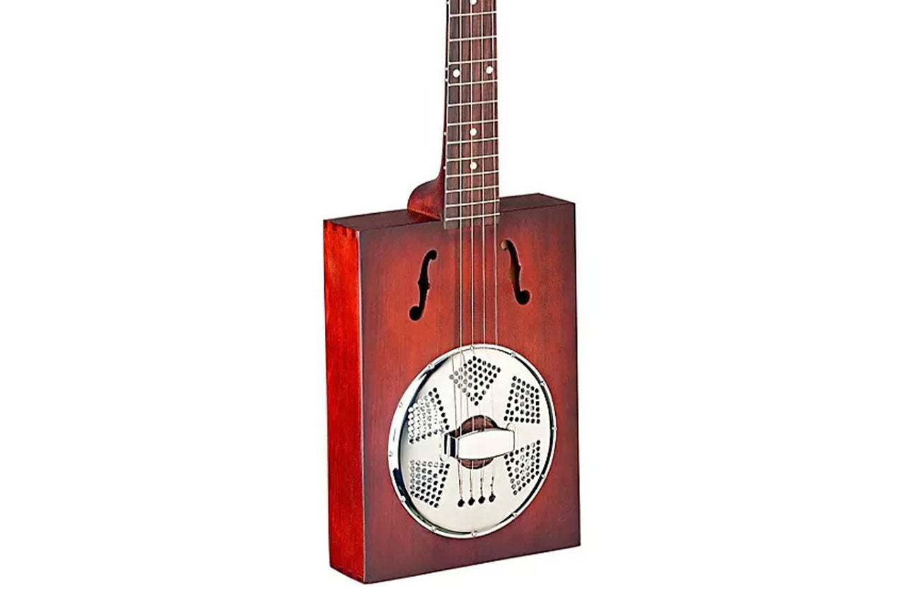 J.N Guitars Cigar Box Resonator Acoustic Electric Guitar 