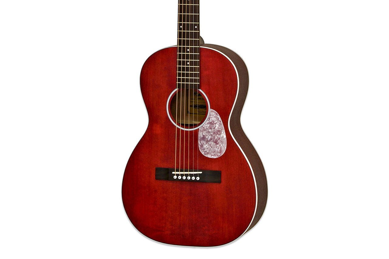 Aria 131-UP-STRD Stained Red Parlor Guitar