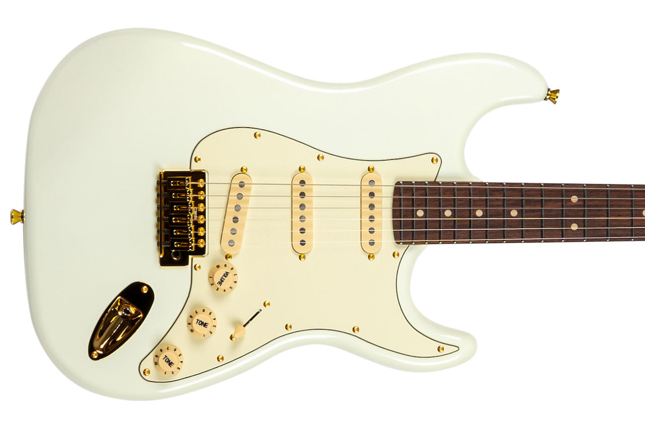Jet JS-380 OW G White Stratocaster Electric Guitar