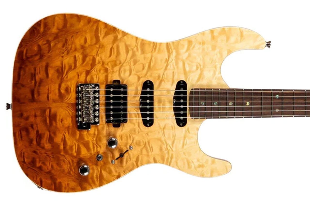 Jet JS-45 FIREBURST Stratocaster Electric Guitar