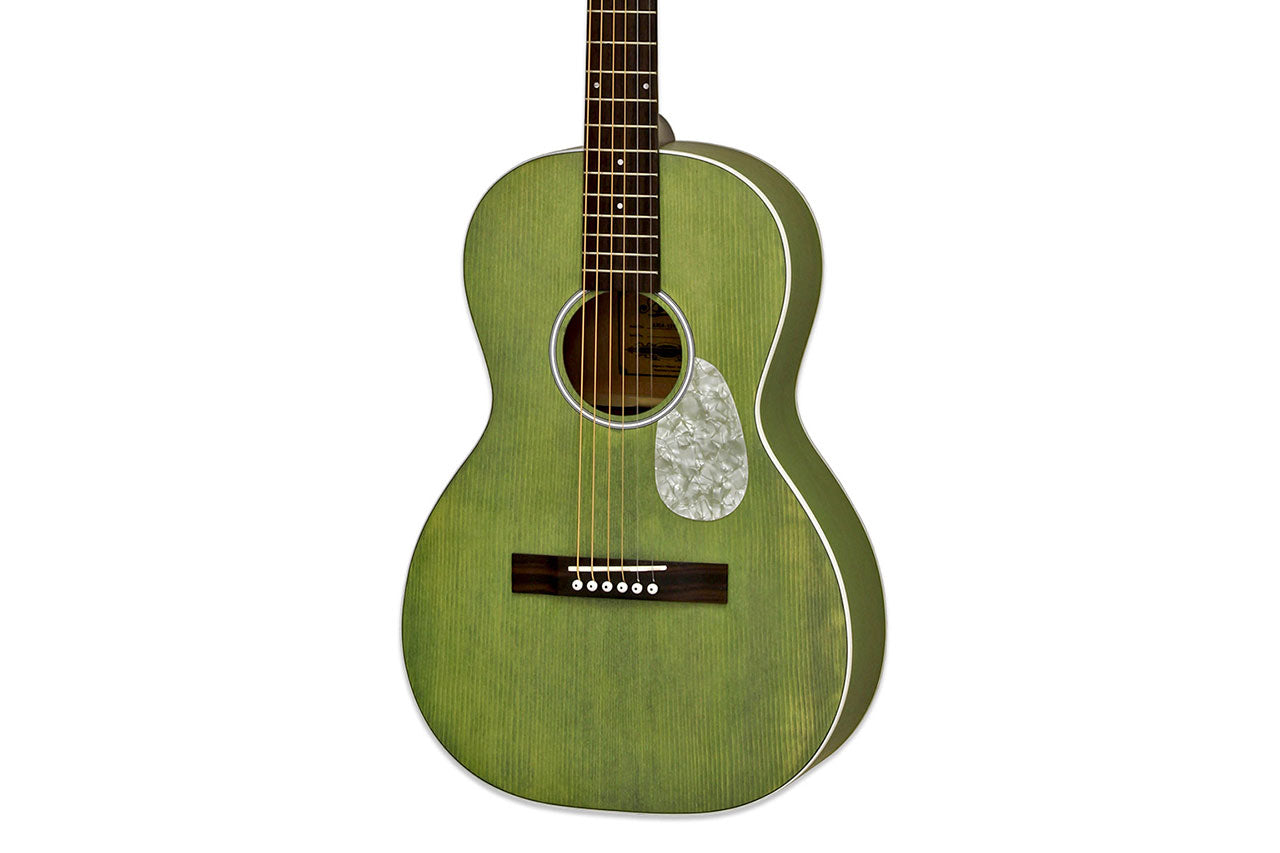 Aria 131-UP-STGR Stained Green Parlor Guitar