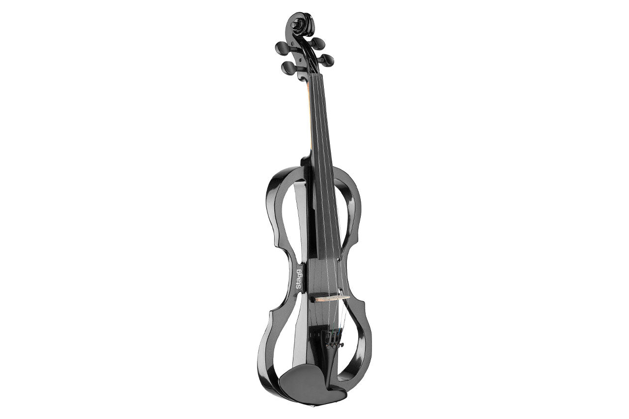 Stagg 4/4 Metallic Black Electric Violin