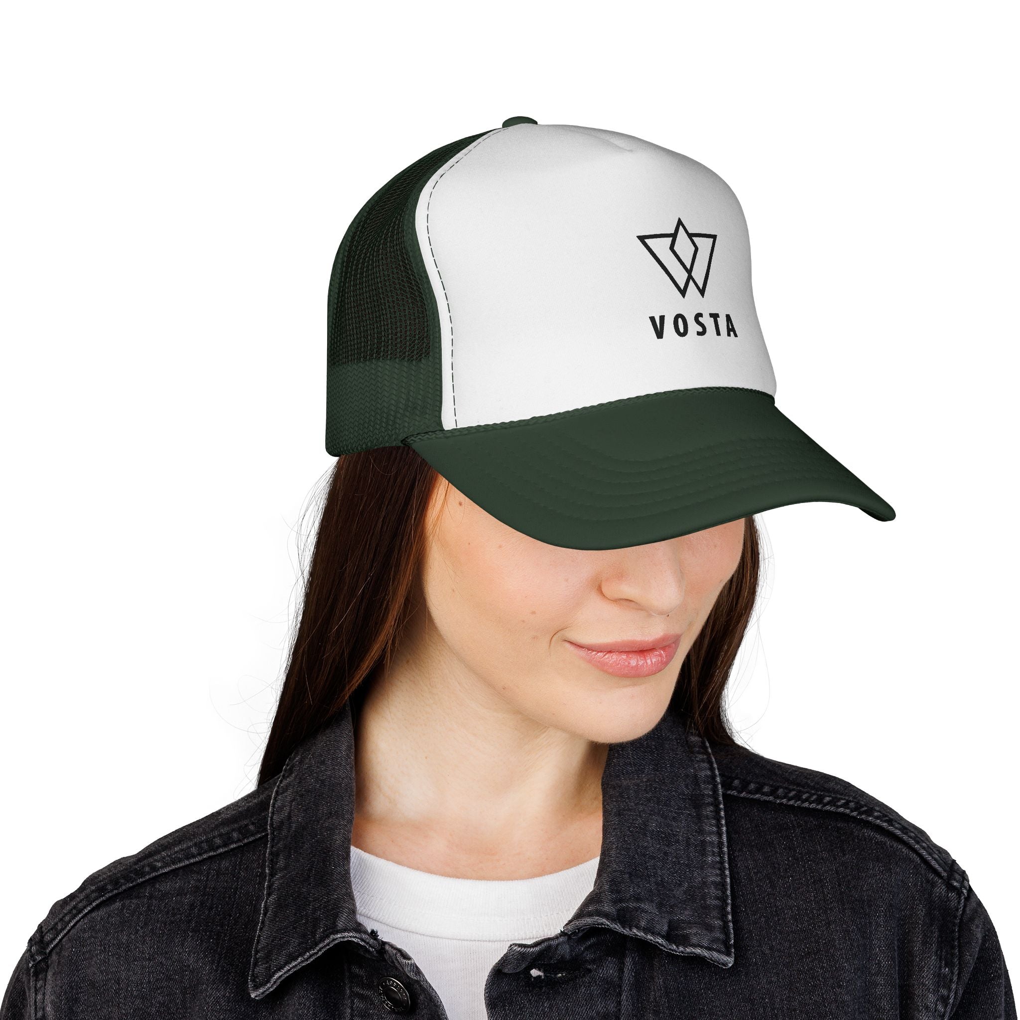 Vosta Trucker Cap — Black Logo