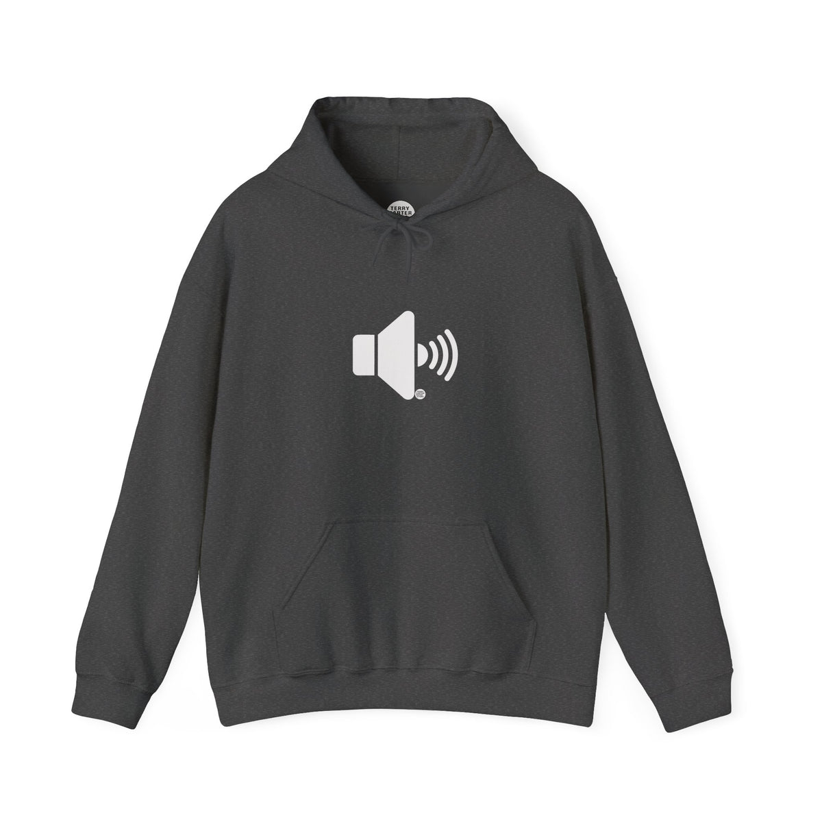 Sound On Speaker Icon Hoodie - White Logo