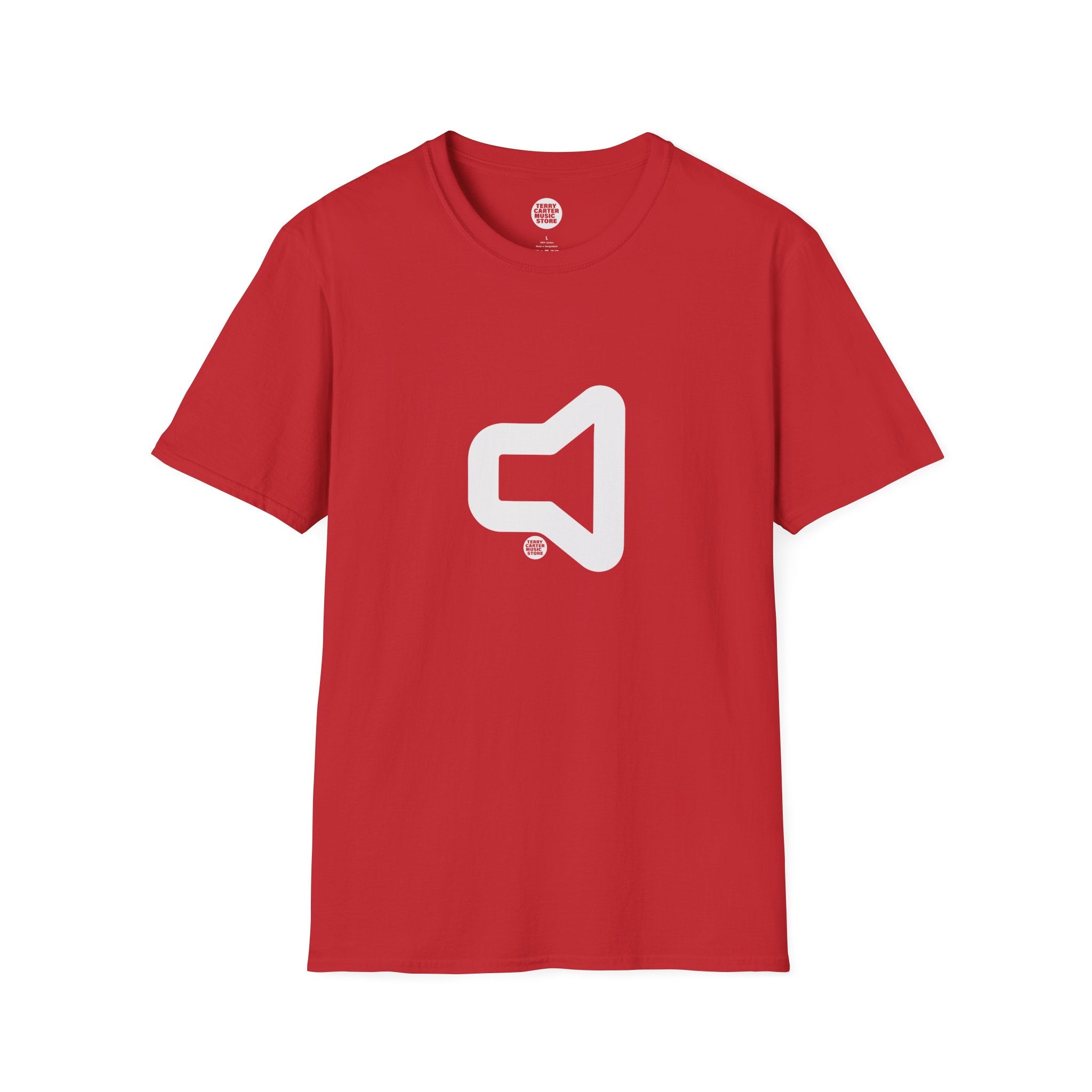 Speaker Icon T‑Shirt - White Logo