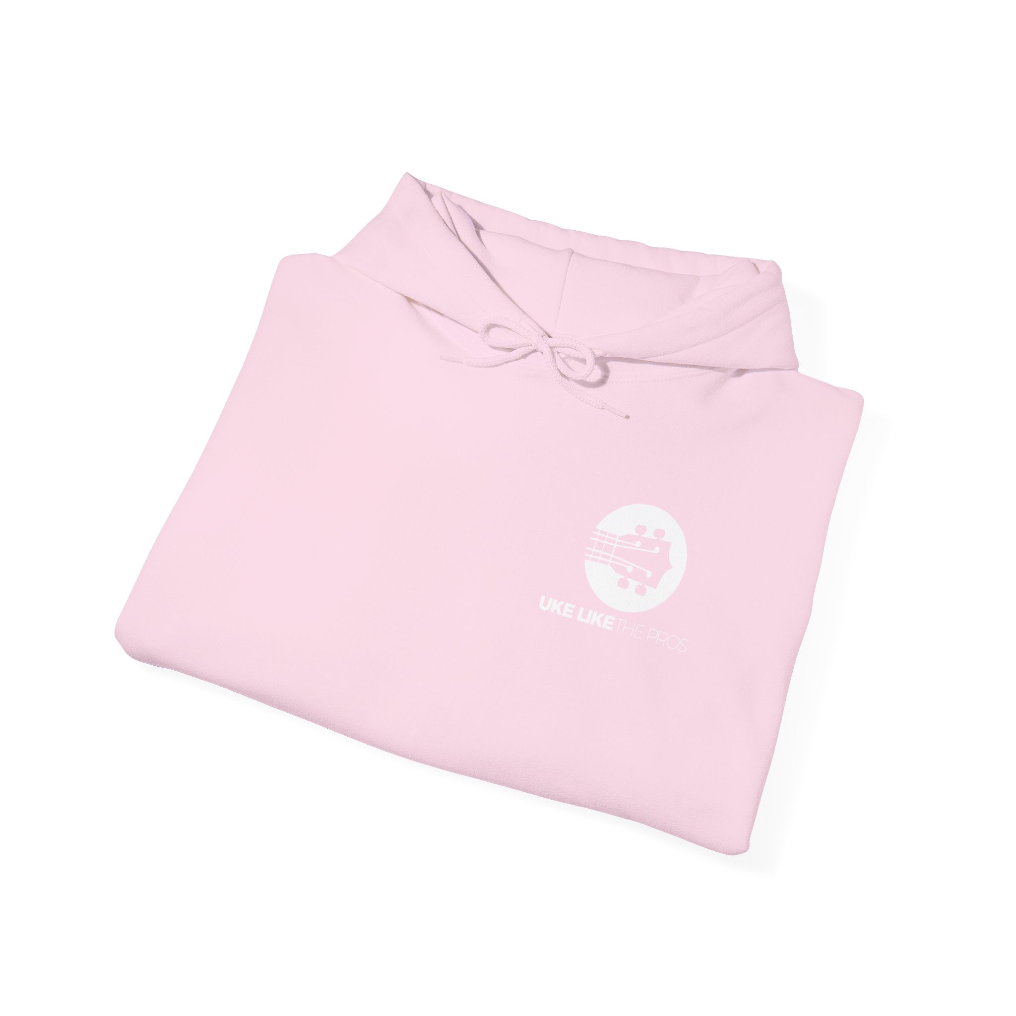 Uke Like The Pros Hoodie - White Logo Pullover