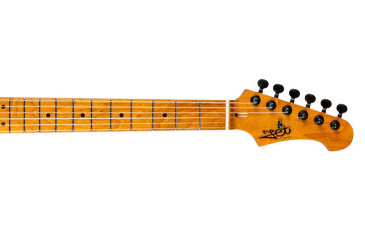 Jet JS-500 MGR Satin Green Stratocaster Electric Guitar