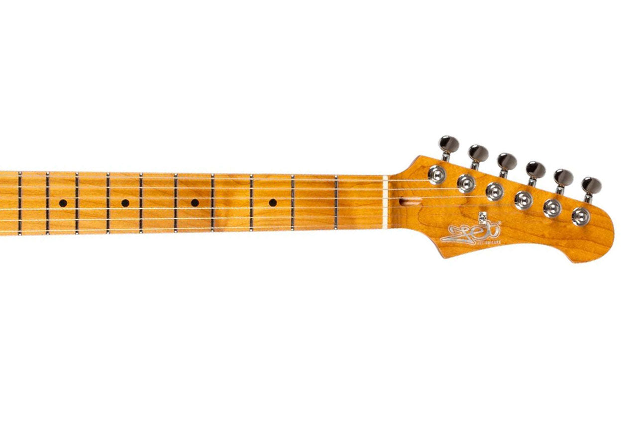 Jet JS-600 TGR Transparent Green Stratocaster Electric Guitar