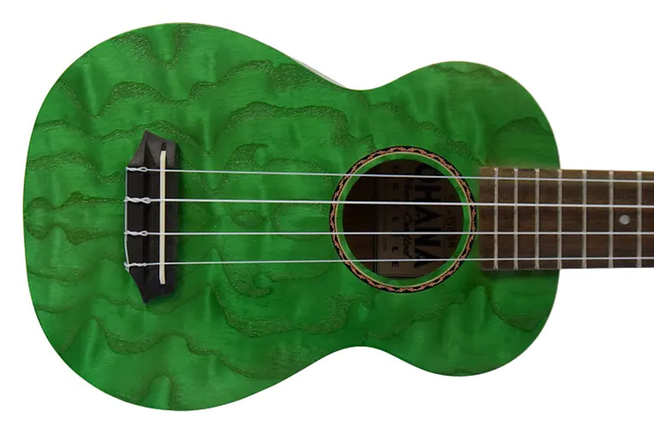 Ohana SK-15W-GN Soprano Ukulele