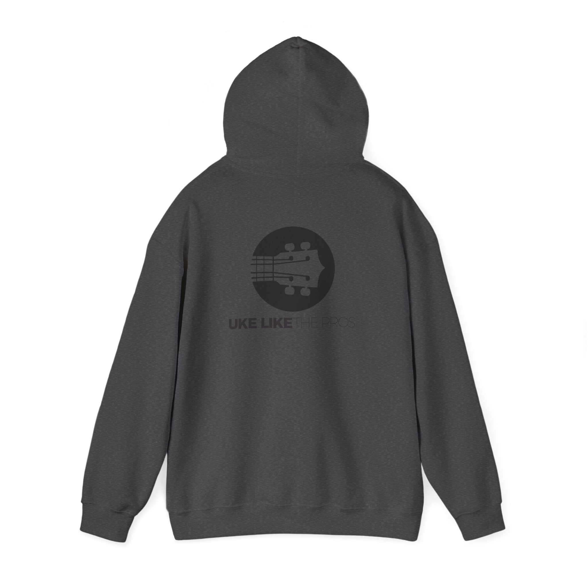 Uke Like The Pros Hoodie - Black Logo Pullover