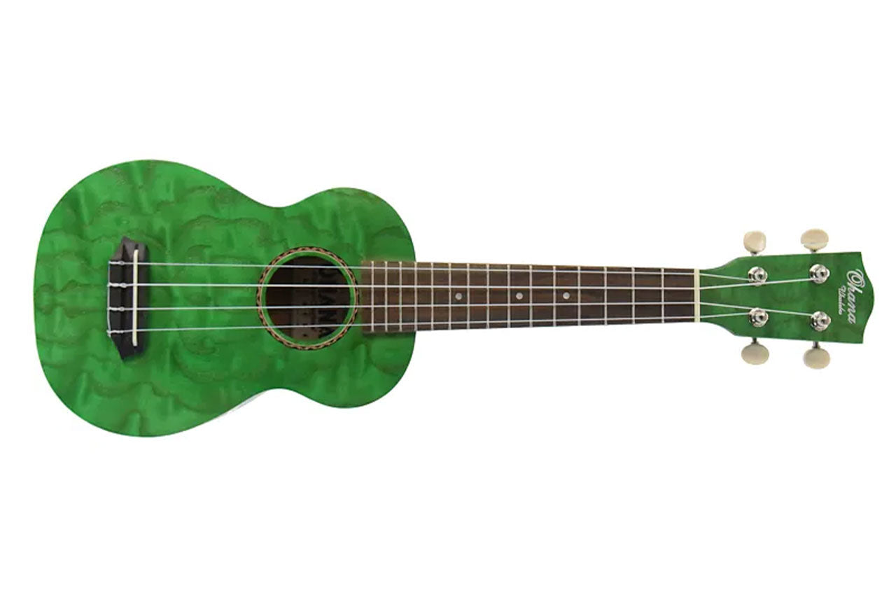 Ohana SK-15W-GN Soprano Ukulele