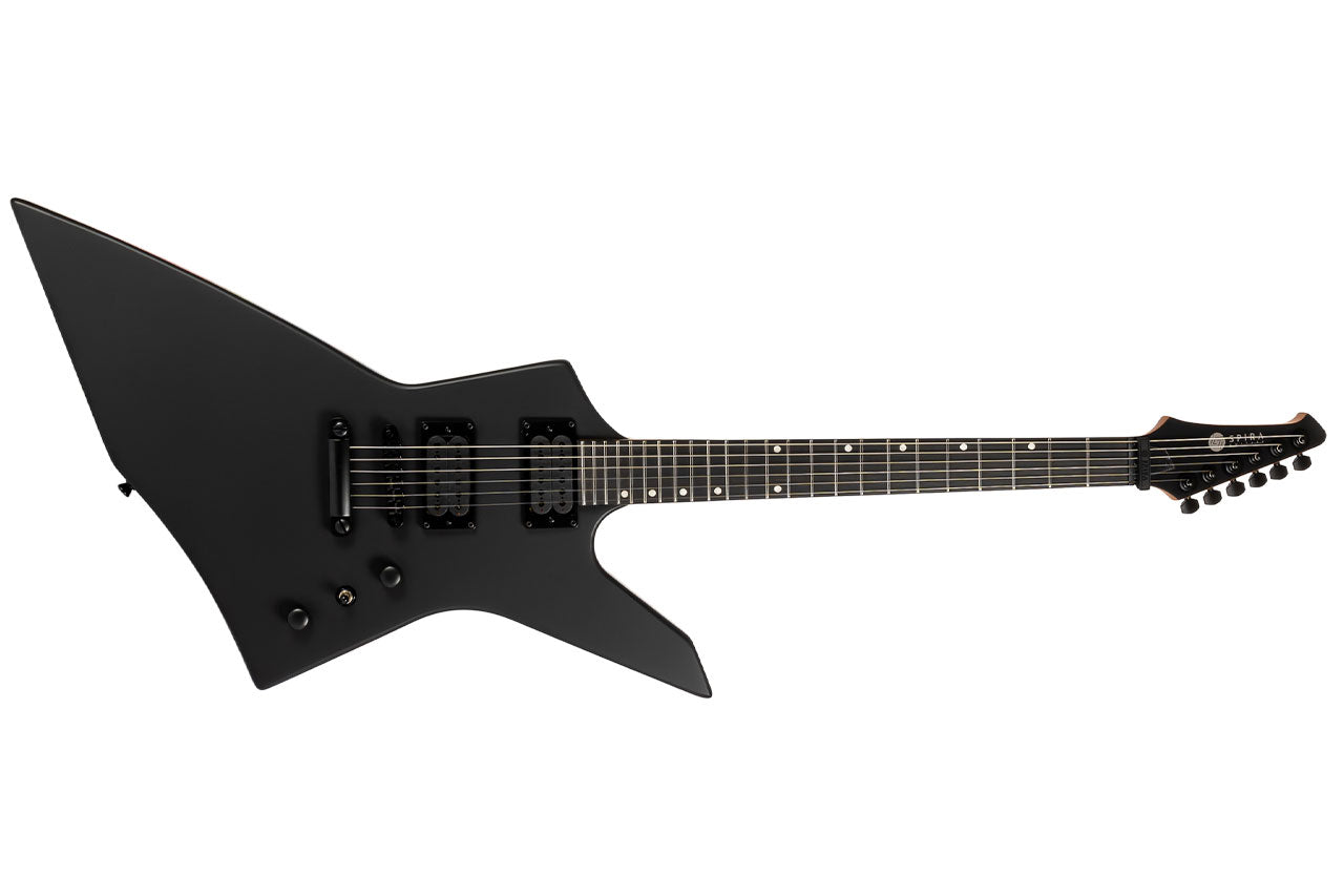 Spira X-400 MBK Satin Black Offset Electric Guitar