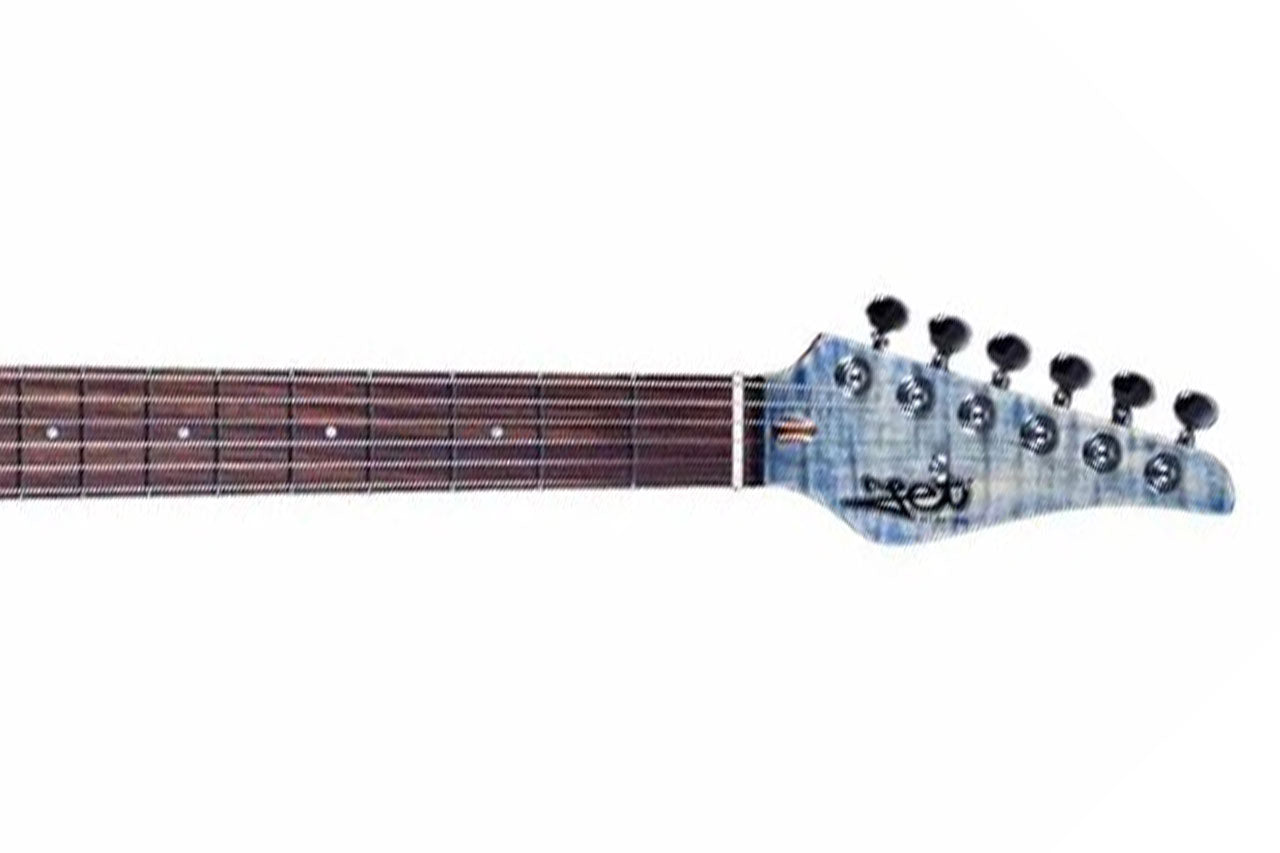 Jet JS-45 INDIGO GREY Stratocaster Electric Guitar - Terry Carter