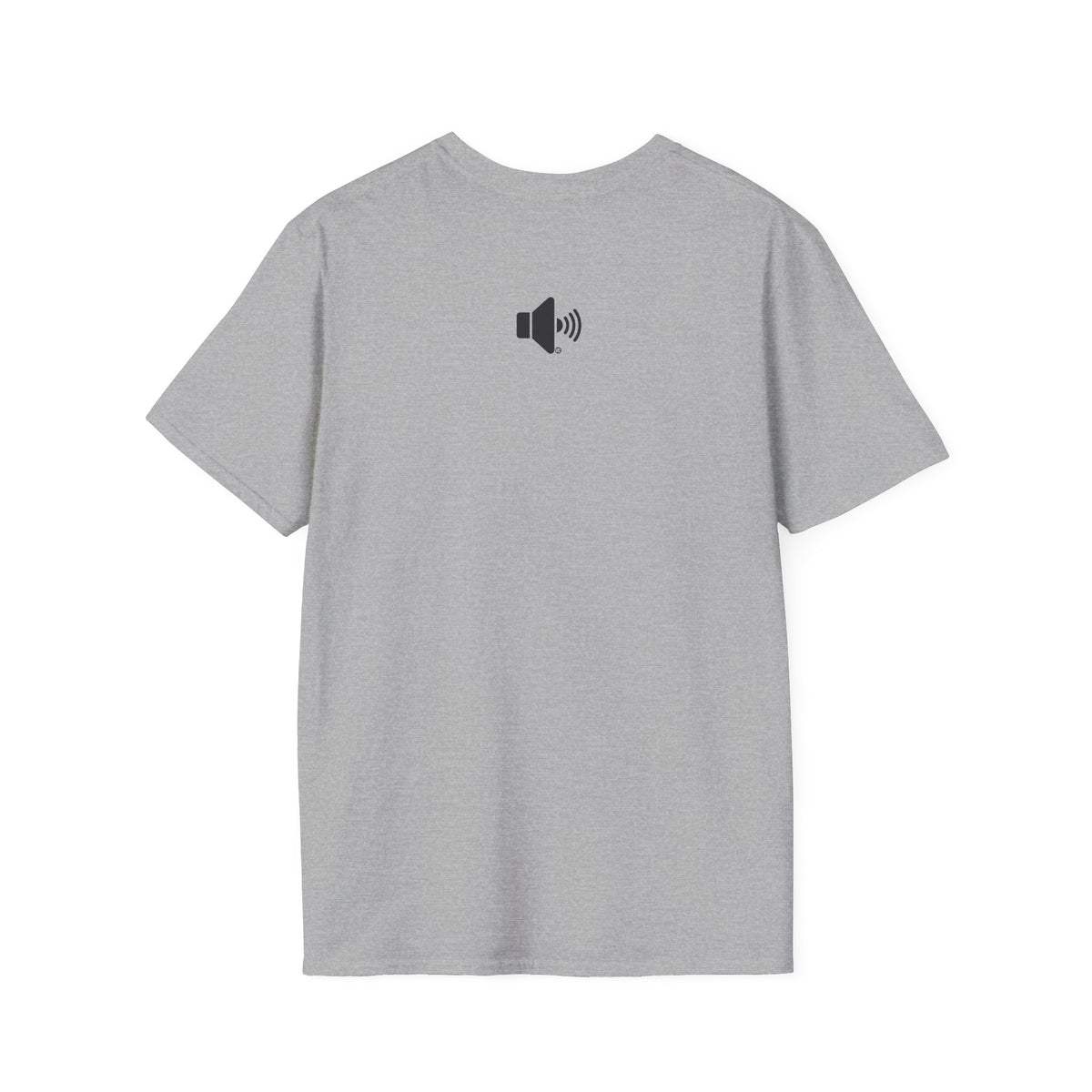 Sound On Speaker Icon T-Shirt - Black Logo