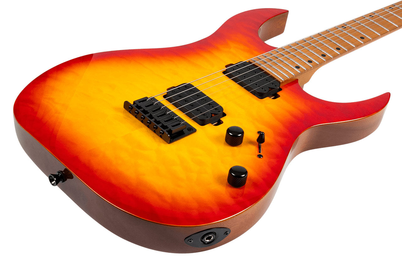 Spira S-500 QFB Fireburst Electric Guitar