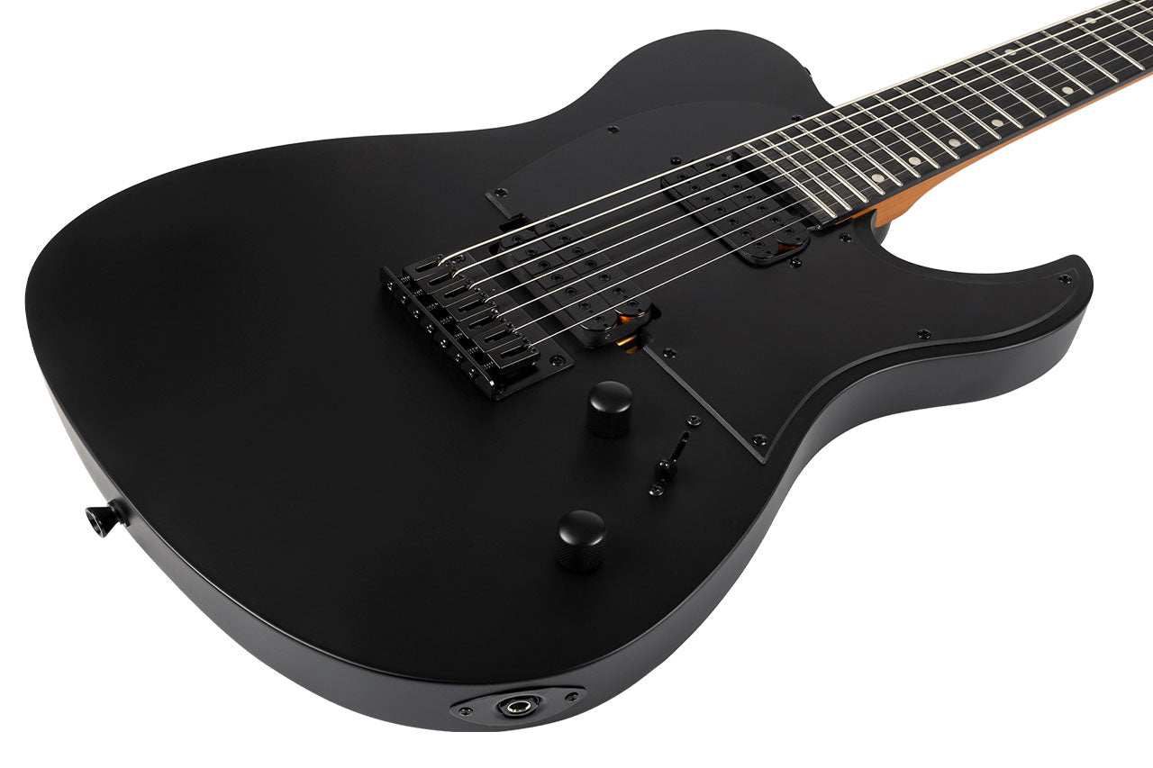 Spira T-407 MBK T-Style 7-String Electric Guitar