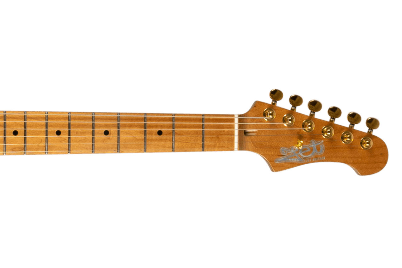 Jet JS-700 MBK Matte Black Stratocaster Electric Guitar