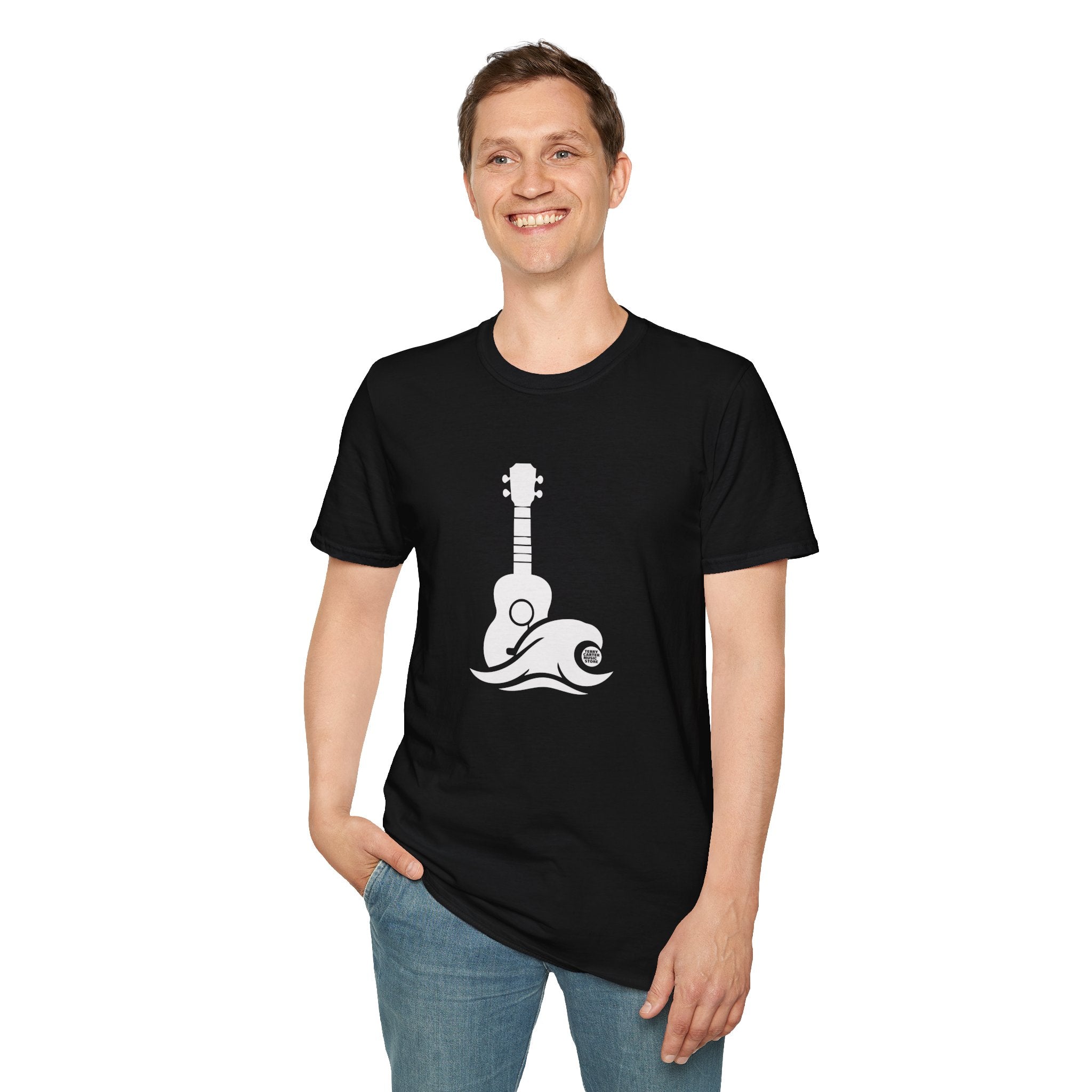 Ukulele Musician T‑Shirt - White Logo