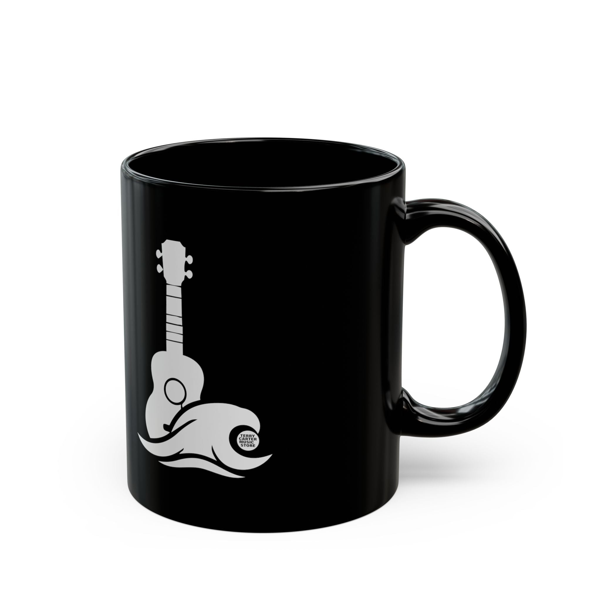 Ukulele Musician Black Coffee Cup - 11oz & 15oz