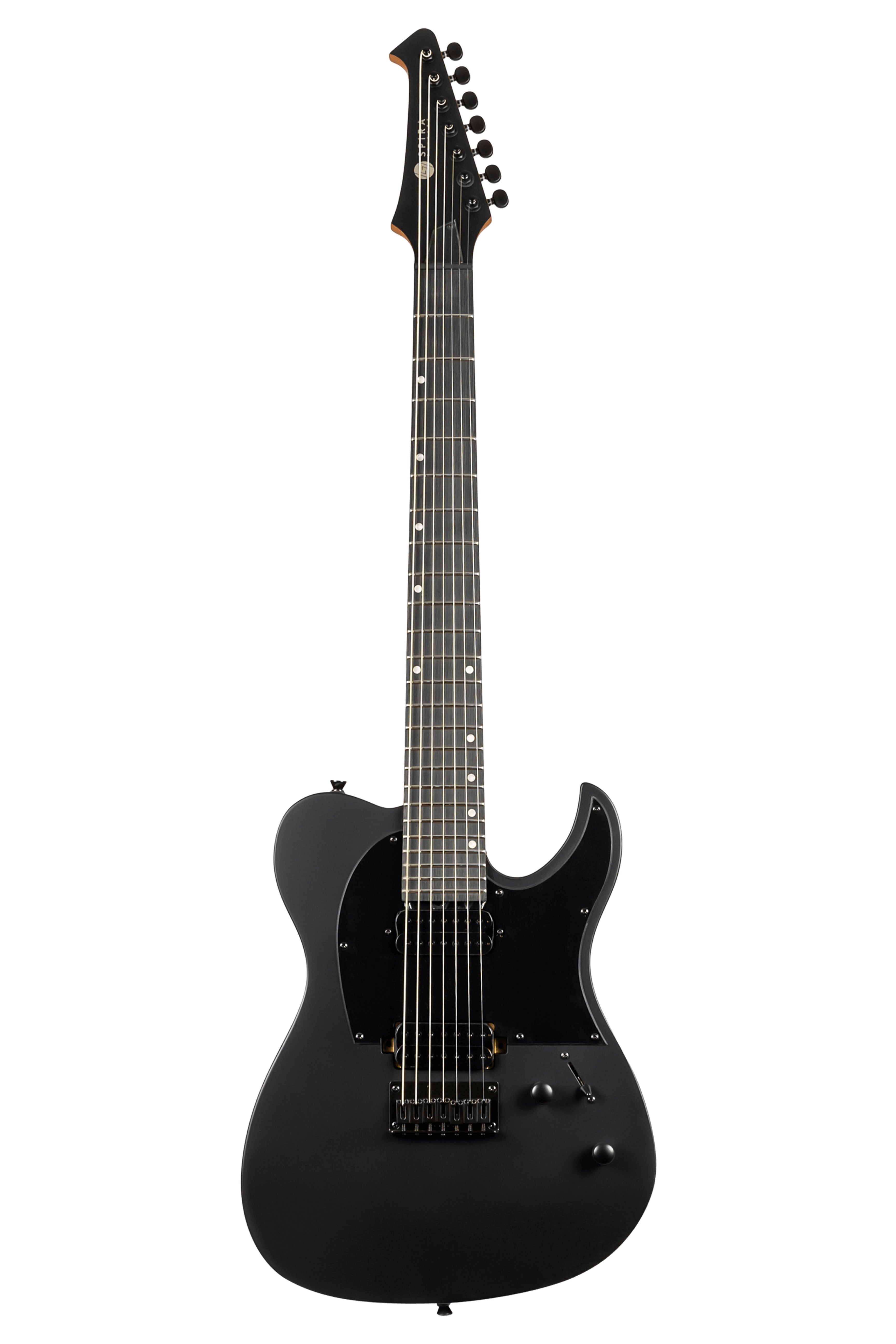Spira T-407 MBK T-Style 7-String Electric Guitar