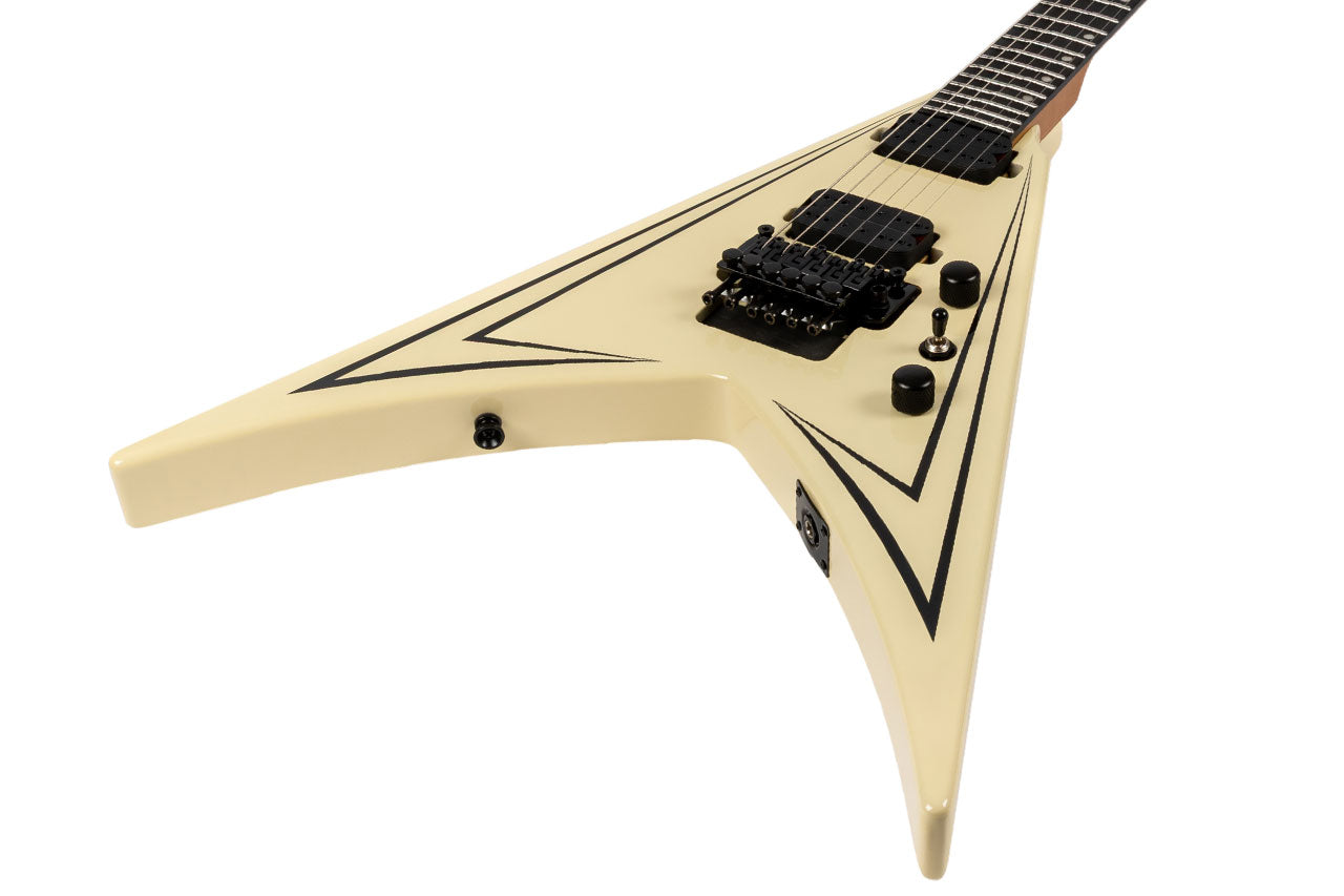 Spira V-420 AWH Antique White with Pinstripe Electric Guitar