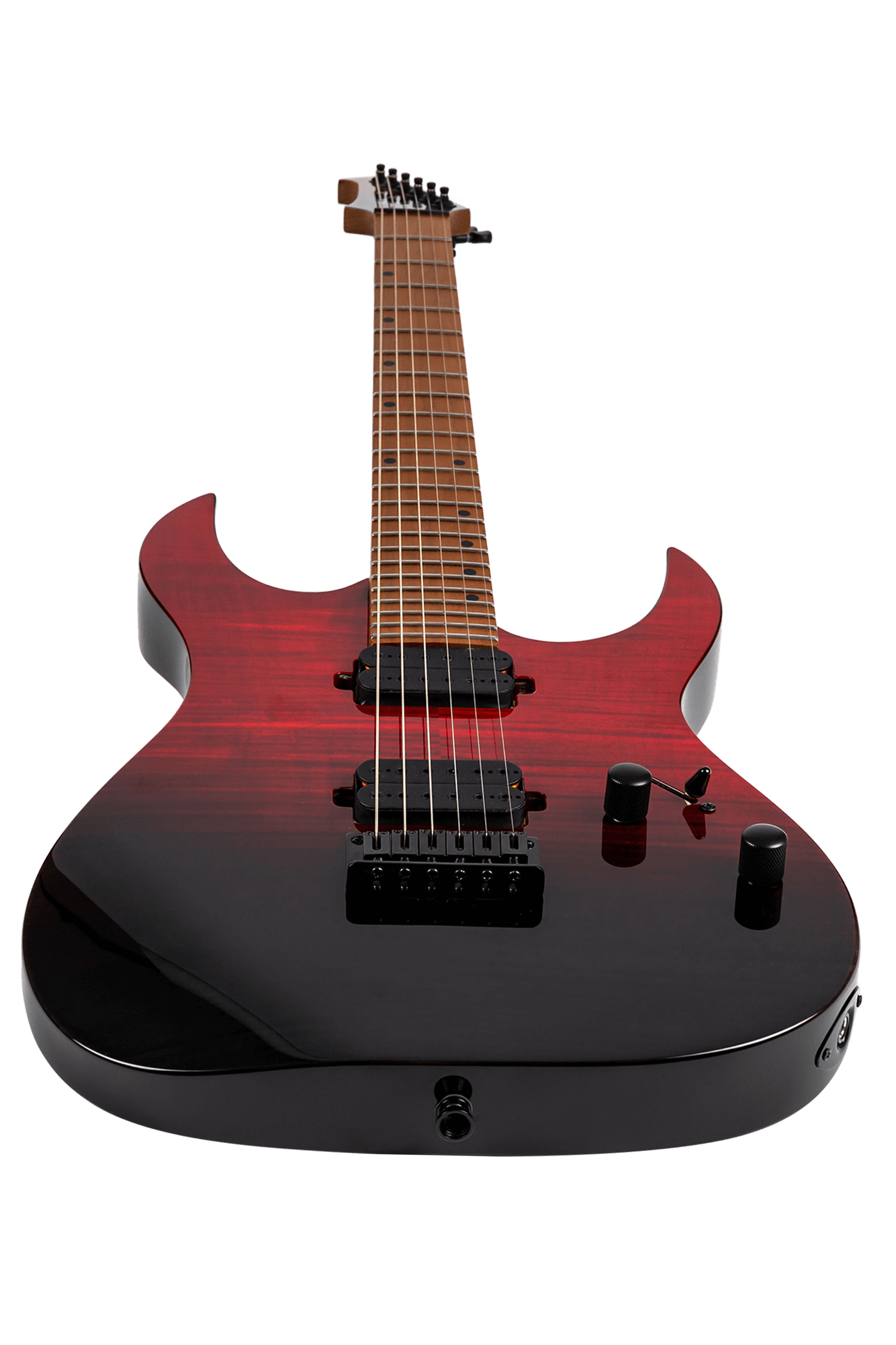 Spira S-450 TRD Transparent Red & Black Electric Guitar