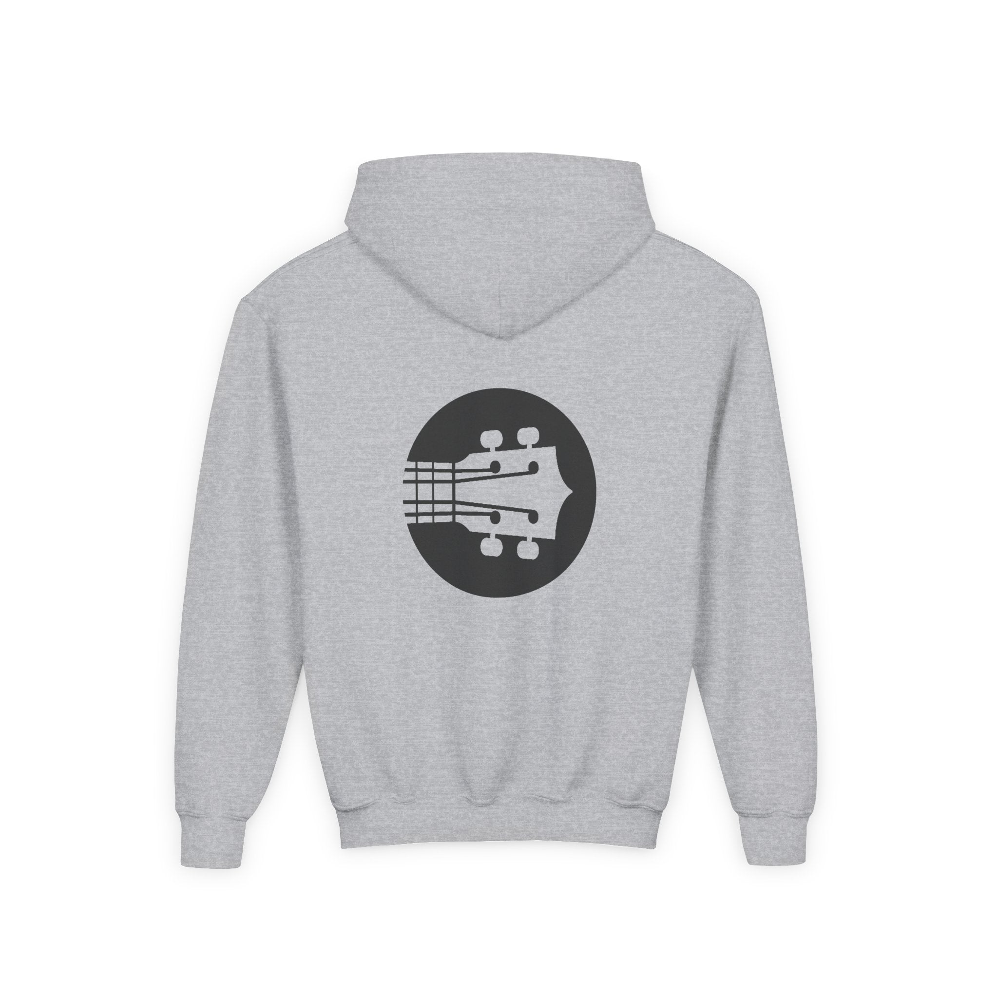 Uke Like The Pros Youth Hoodie — Black Logo