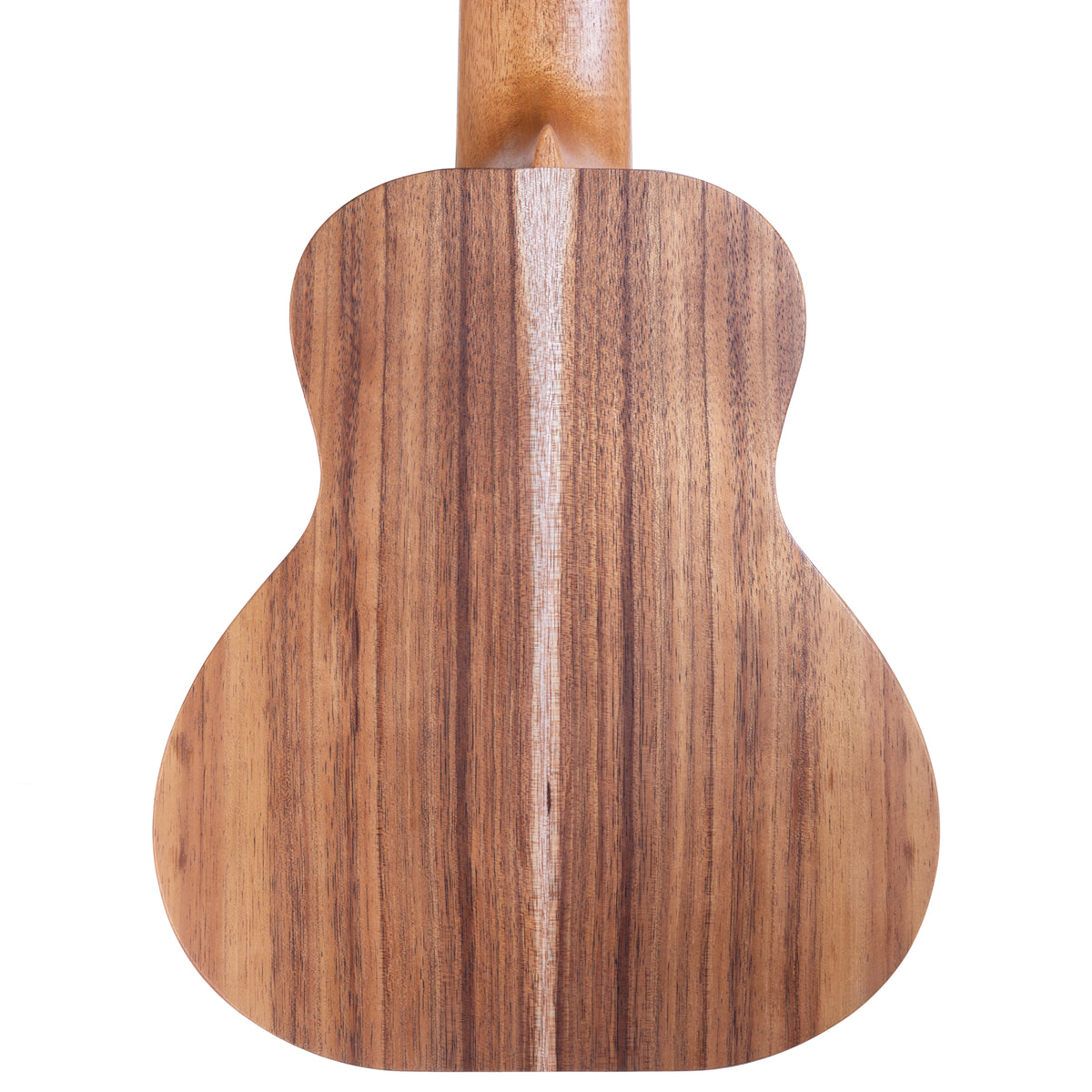 Kanile'a K-1 GL6 Natural Koa Guitarlele, serial 30198: close-up of the Select Grade koa back