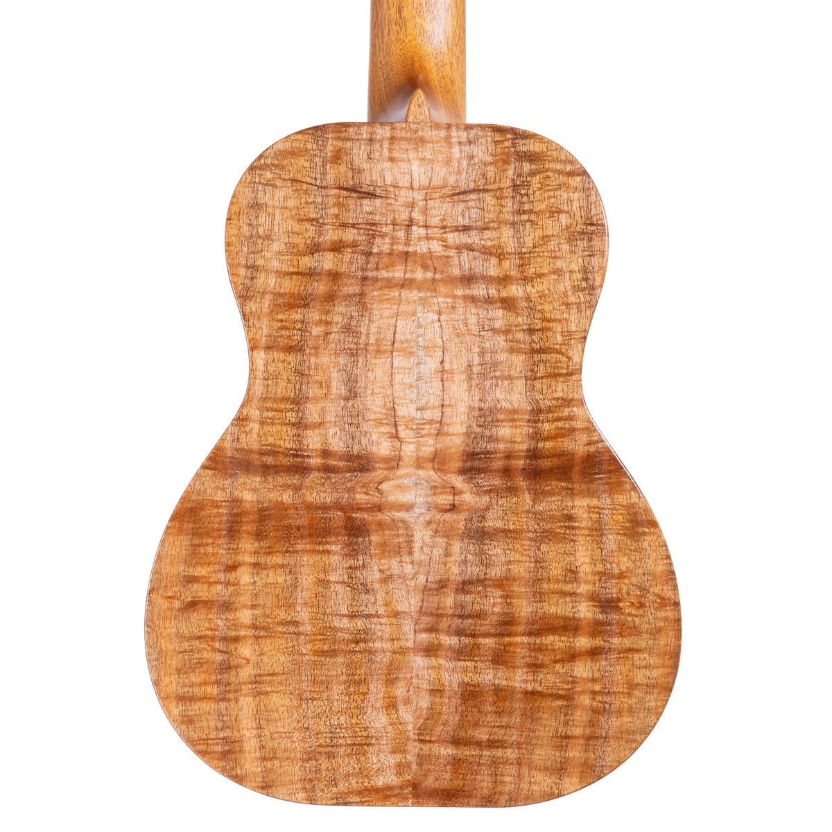 Kanile'a K-1 Pro 5-string tenor ukulele, serial 30314, curly koa back and mahogany neck heel