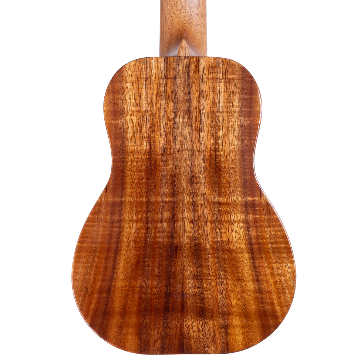 Kanile'a K-1 Premium Koa Pro Concert Ukulele, serial 30283: close-up of the Premium Grade koa back