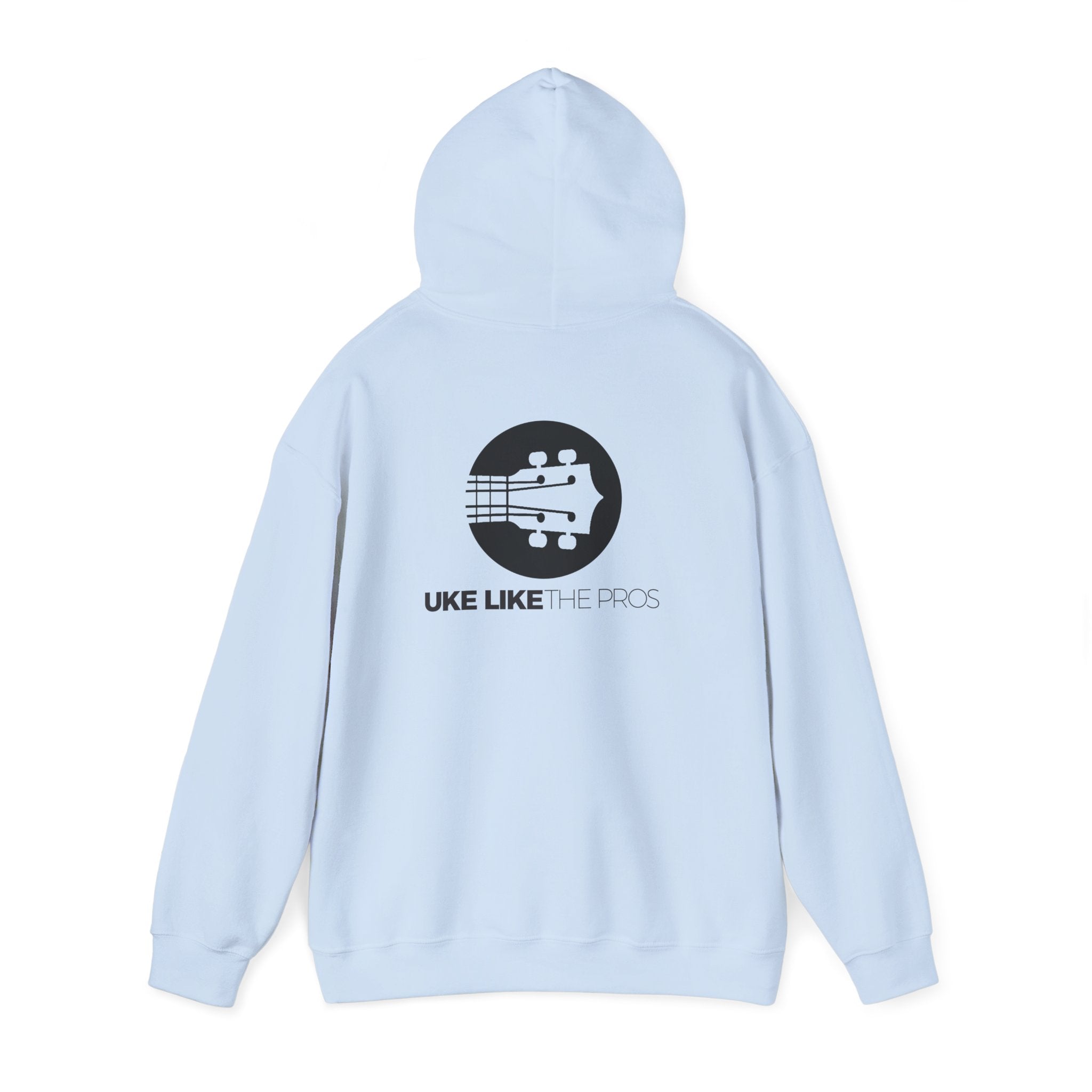 Uke Like The Pros Hoodie - Black Logo Pullover