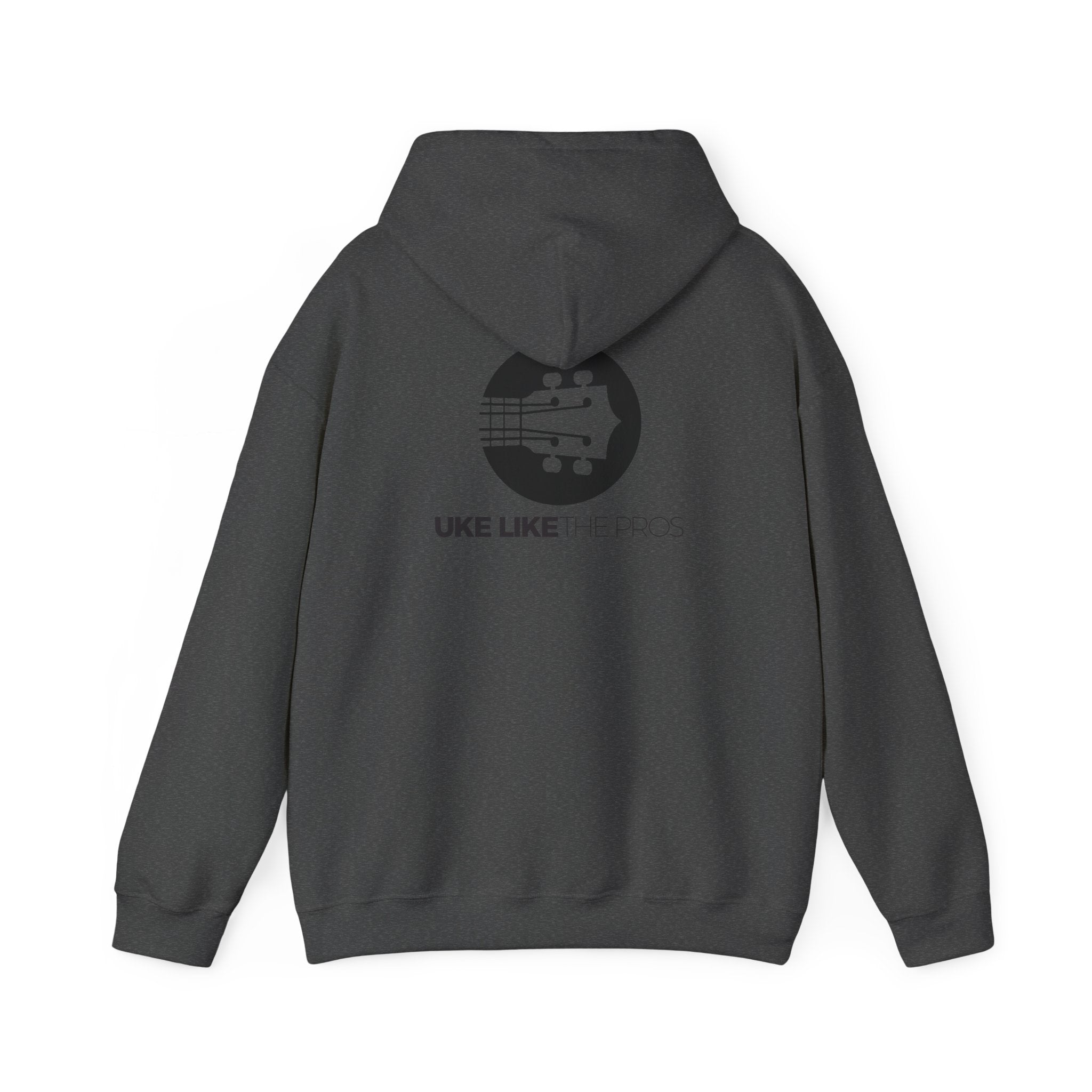 Uke Like The Pros Hoodie - Black Logo Pullover