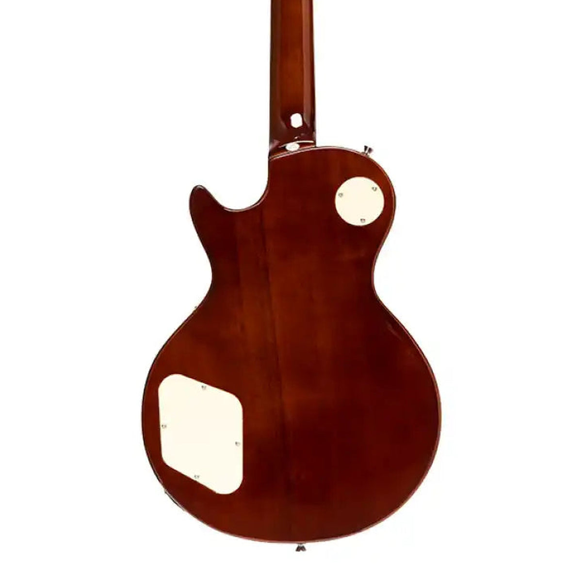 Body back of the Stagg SEL-STD Standard Series Electric Guitar - Violin Burst, with the base of the neck