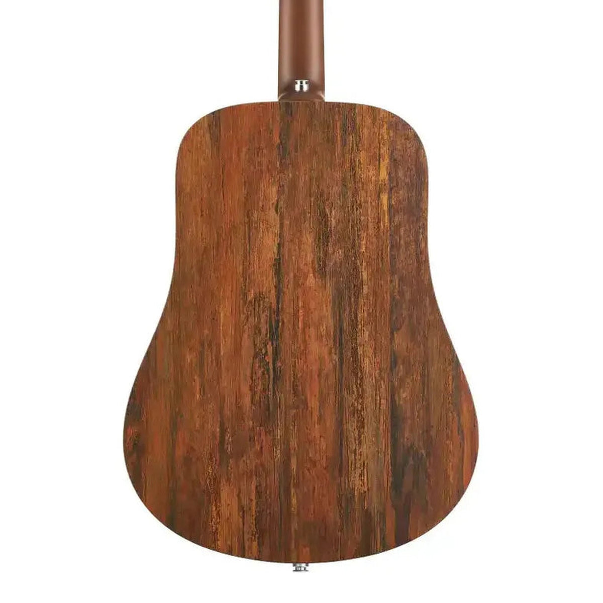 Body back of the LAVA ME 4 41" Natural Spruce Acoustic-Electric Guitar, with the base of the neck