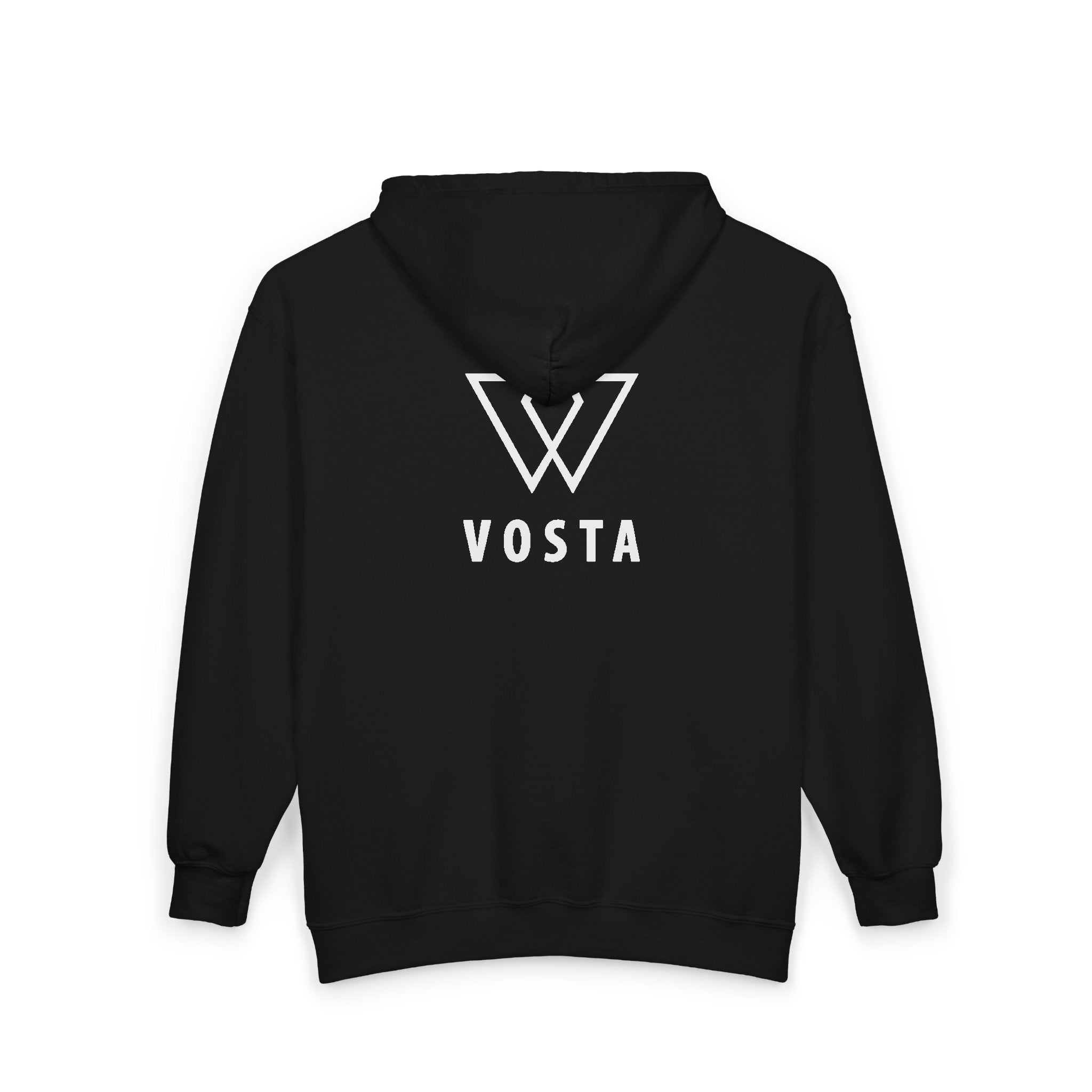 Vosta Zip Up Hoodie - White Logo